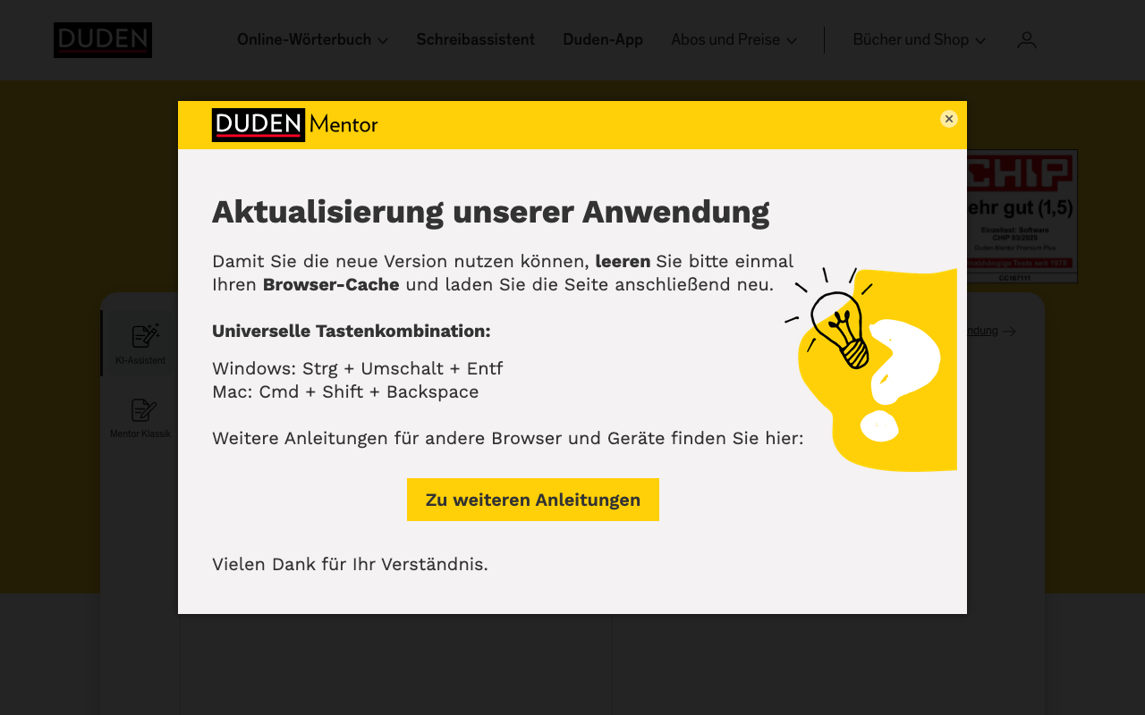 Duden Mentor screenshot