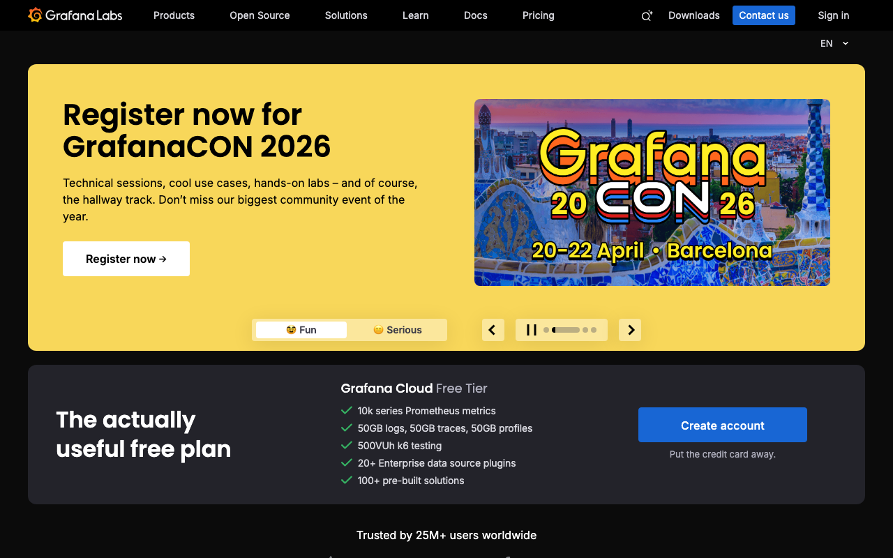 Grafana Labs screenshot