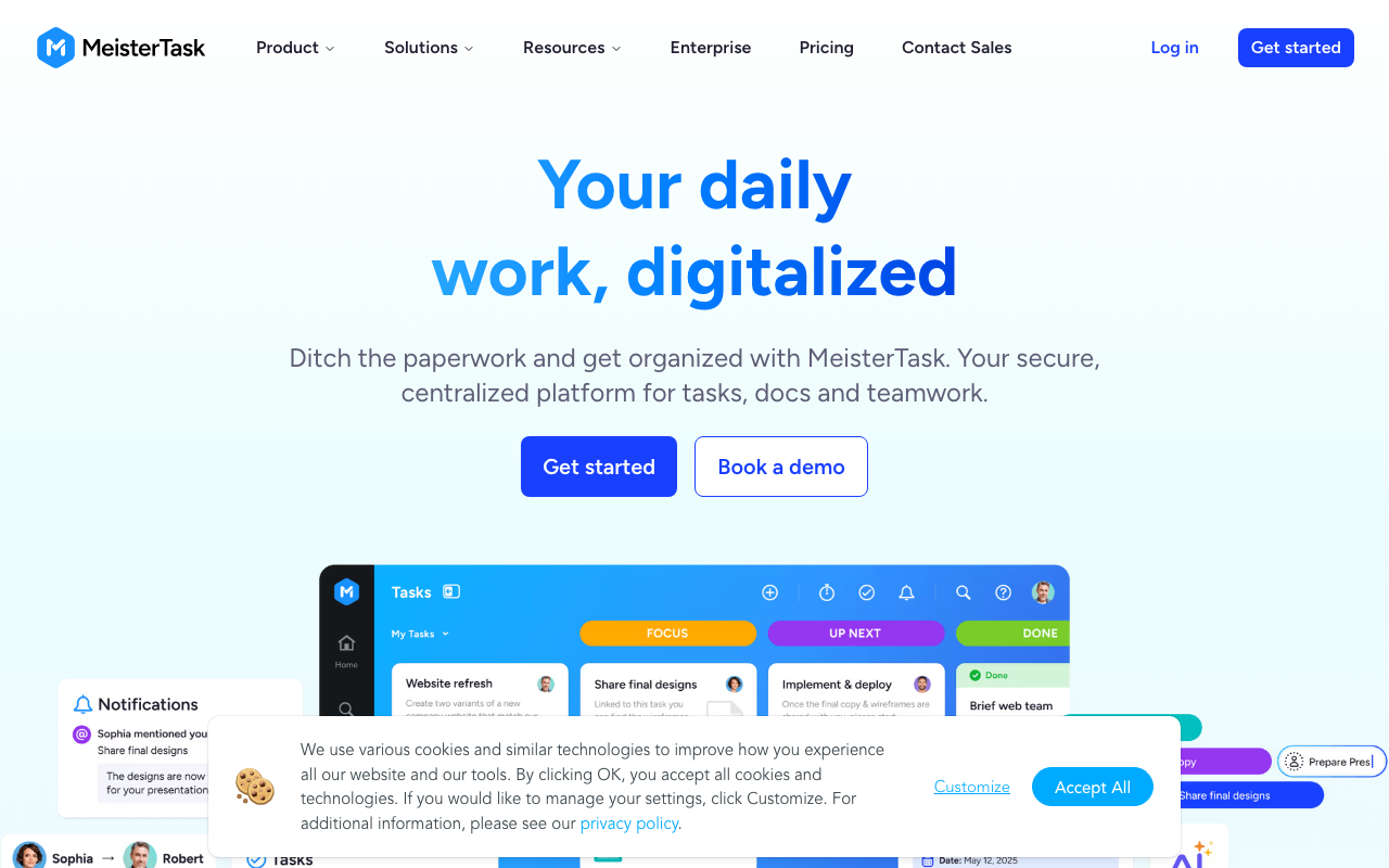 MeisterTask screenshot