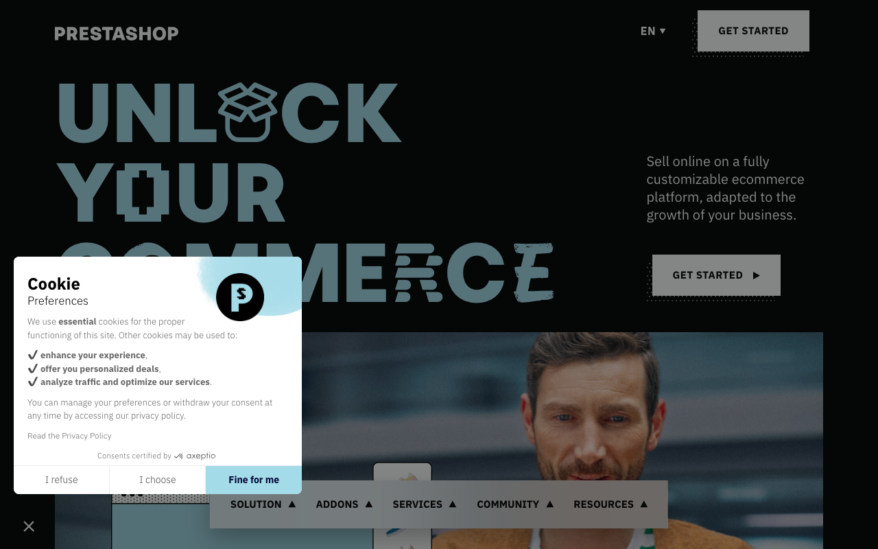 PrestaShop screenshot